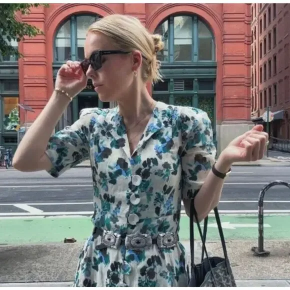 TUCKERNUCK Budding Bluebell Hadley linen Midi Dress NWT Size XXXL - Picture 3 of 5